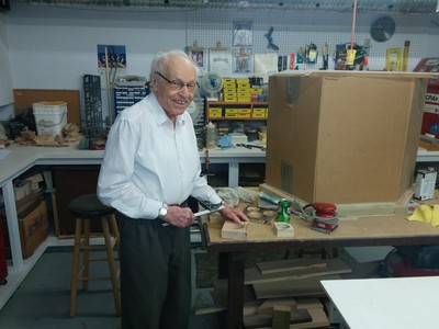 Peter Wladyka, 91 years young, mans the workshop at Christenson Communities' Devonshire Village.