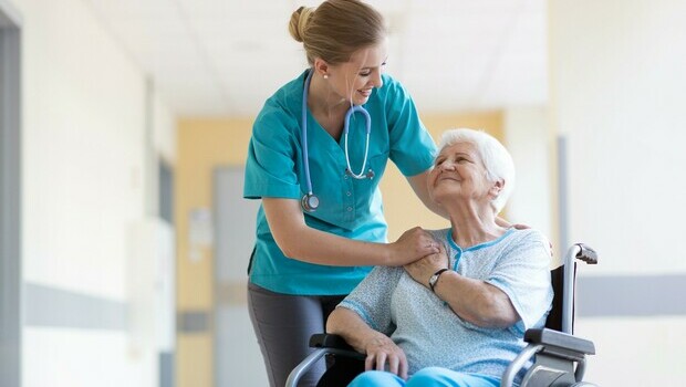 nurse assisting